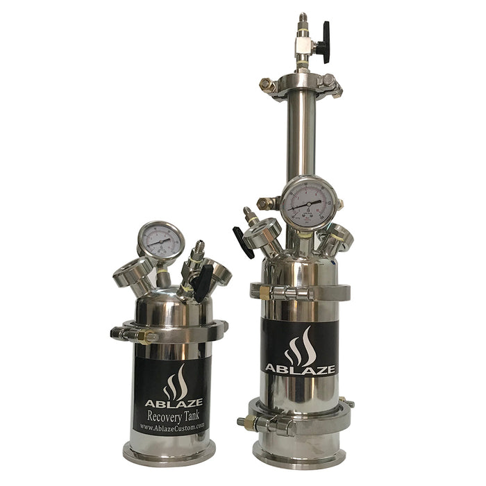 ABLAZE Hemispherical Lid Mini Closed Loop Extractor 45g Capacity Splatter Platter with Recovery Tank