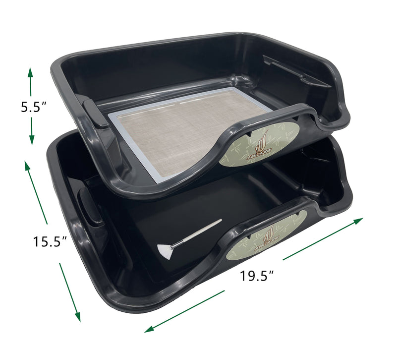 Ablaze Trim Tray - 2 Pack Large Tray Set with Replaceable 150 Micron Screen