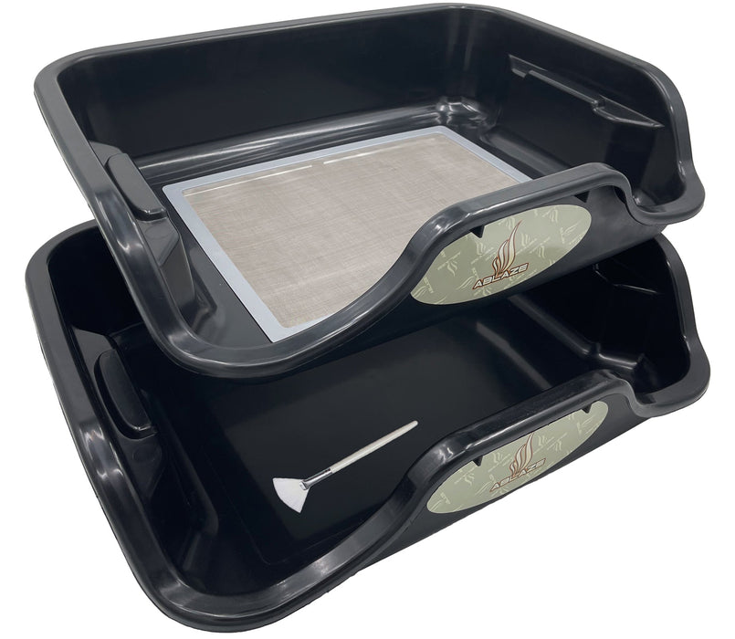 Ablaze Trim Tray - 2 Pack Large Tray Set with Replaceable 150 Micron Screen