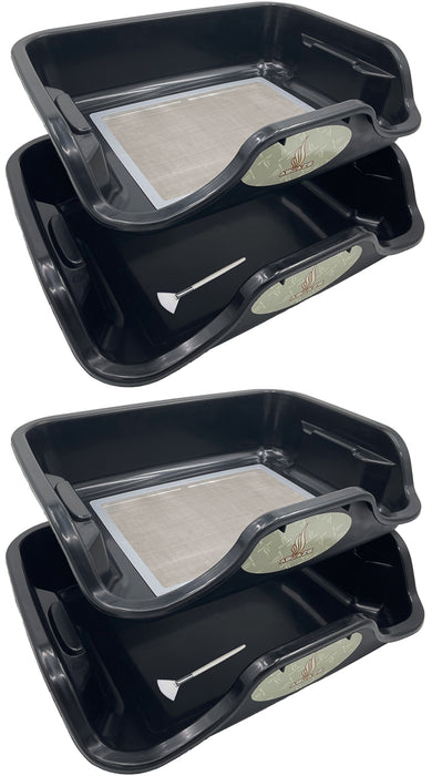 Ablaze Trim Tray - 2 Pack Large Tray Set with Replaceable 150 Micron Screen